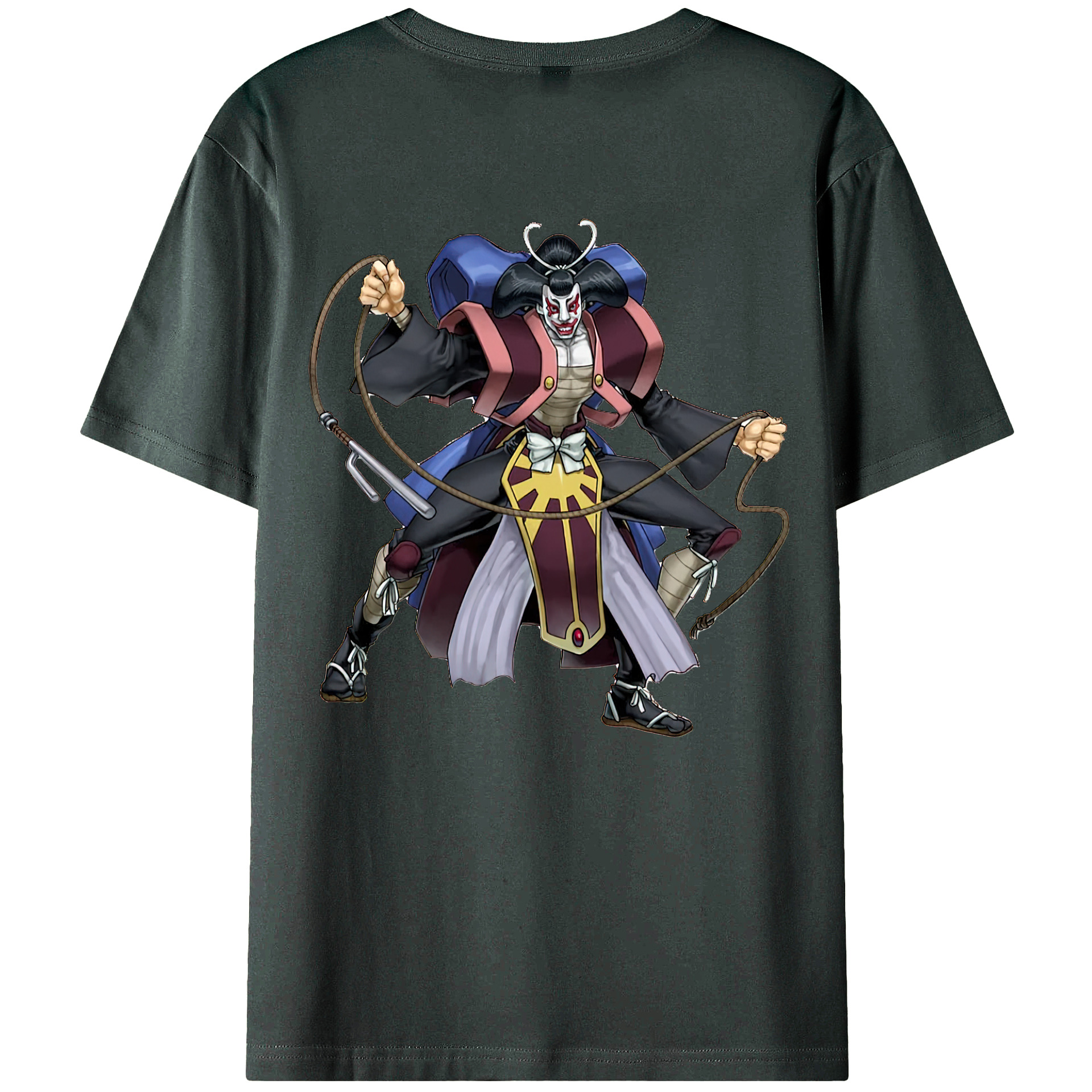 （画像用） 遊☆戯☆王 Yu-Gi-Oh! 綿100％ メンズ半袖Tシャツ（バックプリント） 通気性